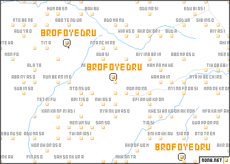 map of Brofoyedru