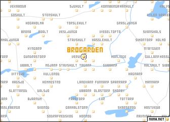 map of Brogården