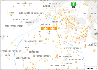map of Brogdon