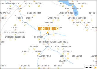 map of Broissieux