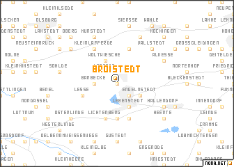 map of Broistedt