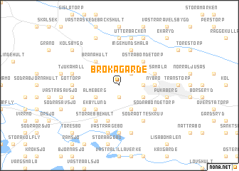 map of Brokagärde