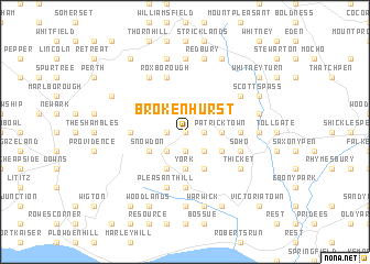 map of Brokenhurst
