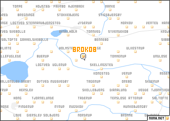 map of Brokøb
