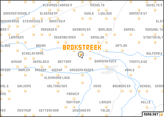 map of Brokstreek