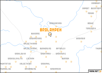 map of Bro Lâm Peh