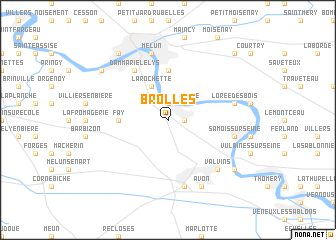 map of Brolles