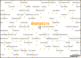 map of Bromierzyk