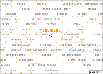 map of Bromierz