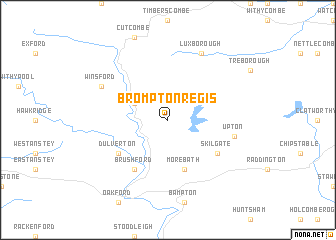 map of Brompton Regis