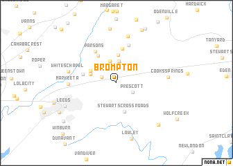 map of Brompton