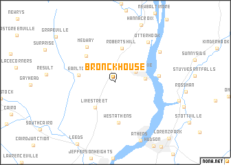 map of Bronck House