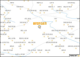 map of Brønden