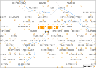 map of Broniewice