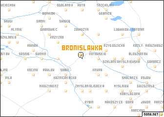 map of Bronisławka