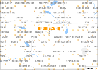 map of Broniszewo