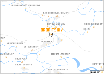 map of Bronitskiy