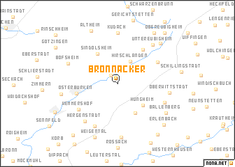 map of Bronnacker