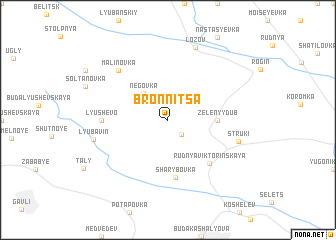 map of Bronnitsa