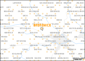 map of Bronowice