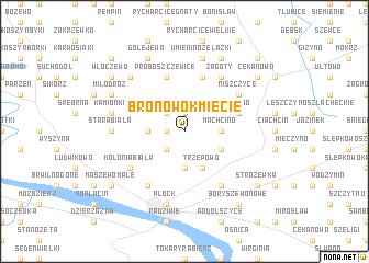 map of Bronowo Kmiecie