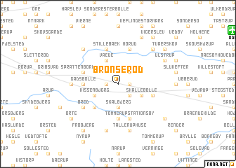 map of Brønserod