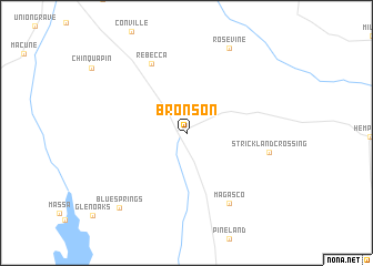 map of Bronson