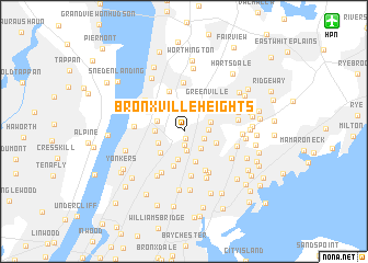 map of Bronxville Heights