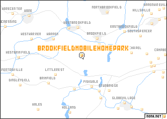 map of Brookfield Mobile Home Park