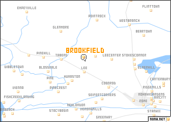 map of Brookfield