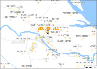 map of Brookfield