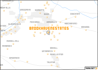 map of Brookhaven Estates