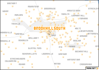 map of Brook Hill South
