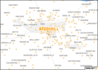 map of Brook Hill