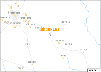 map of Brooklet