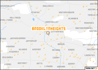 map of Brooklyn Heights