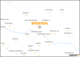 map of Brookneal