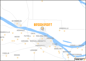 map of Brookport