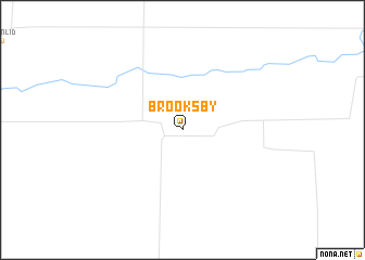 map of Brooksby