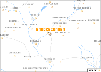 map of Brooks Corner