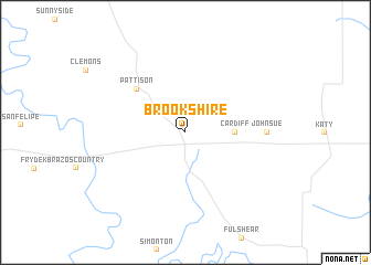 map of Brookshire