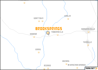 map of Brook Springs