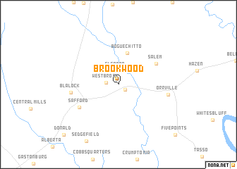 map of Brookwood