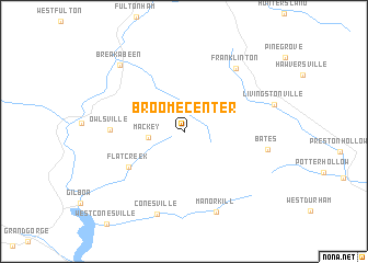 map of Broome Center