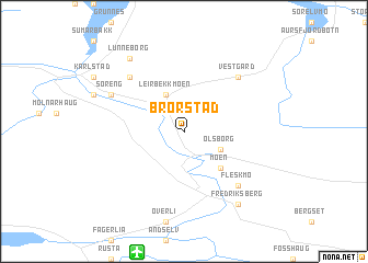 map of Brorstad