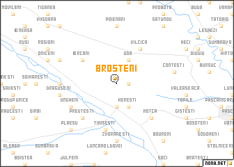 map of Broşteni