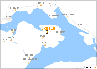 map of Broten