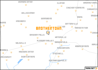 map of Brothertown