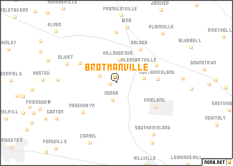 map of Brotmanville