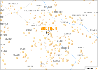 map of Brotnja
